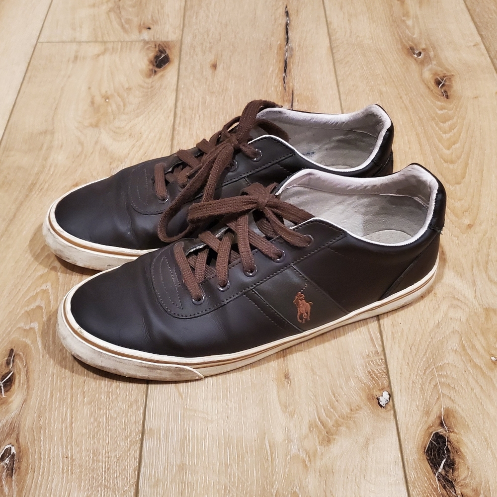 Polo by Ralph Lauren Men's Hanford Leather Sneakers